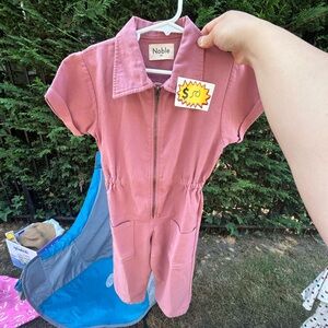 NWOT noble Pink utility jumpsuit